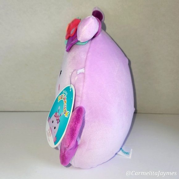 BRENDA 🦋 Customized Purple Butterfly w/Flower Crown Squishmallows by Kelly Toy - Picture 4 of 8